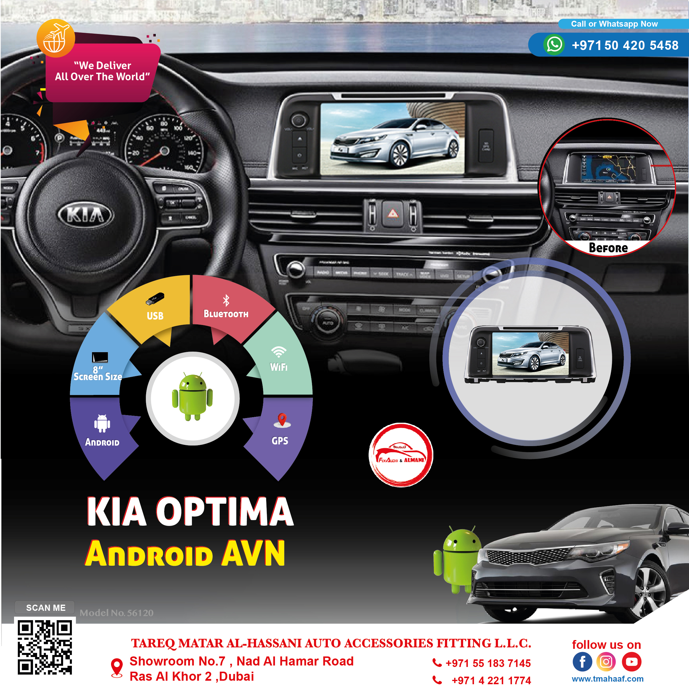 57120 KIA OPTIMA 2019 ANDROID AVN 