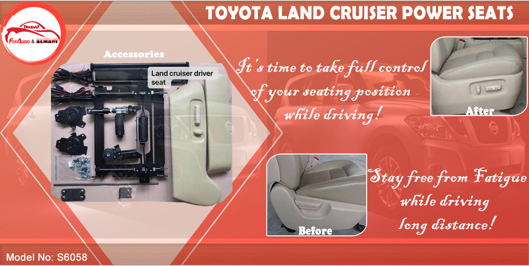 S6058-DRIVER- TOYOTA LAND CRUISER ELECTRONIC SEATS PARTS 