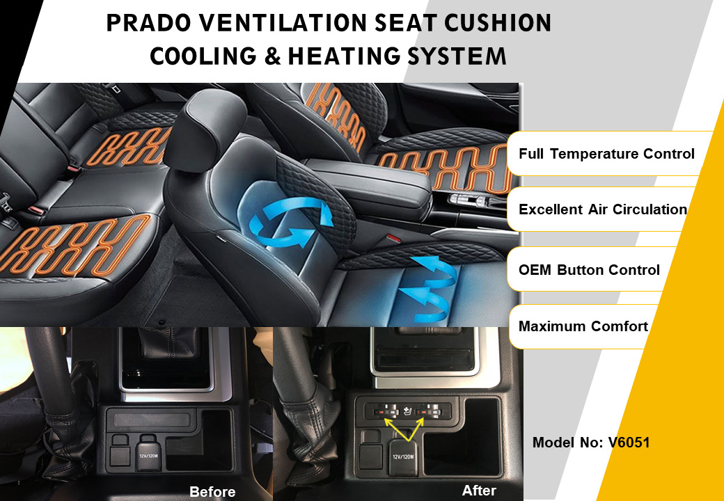 V6051 TOYOTA PRADO VENTILATION FOR DRIVER & PASSENGER SEATS