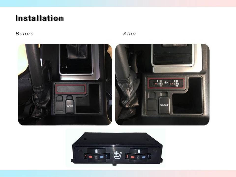 V6051 VENTILATION OF DRIVER & PASSENGER SEATS FOR TOYOTA PRADO