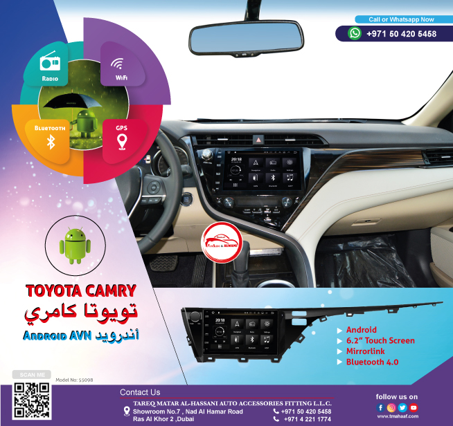55098 - TOYOTA CAMRY 2018 AVN**